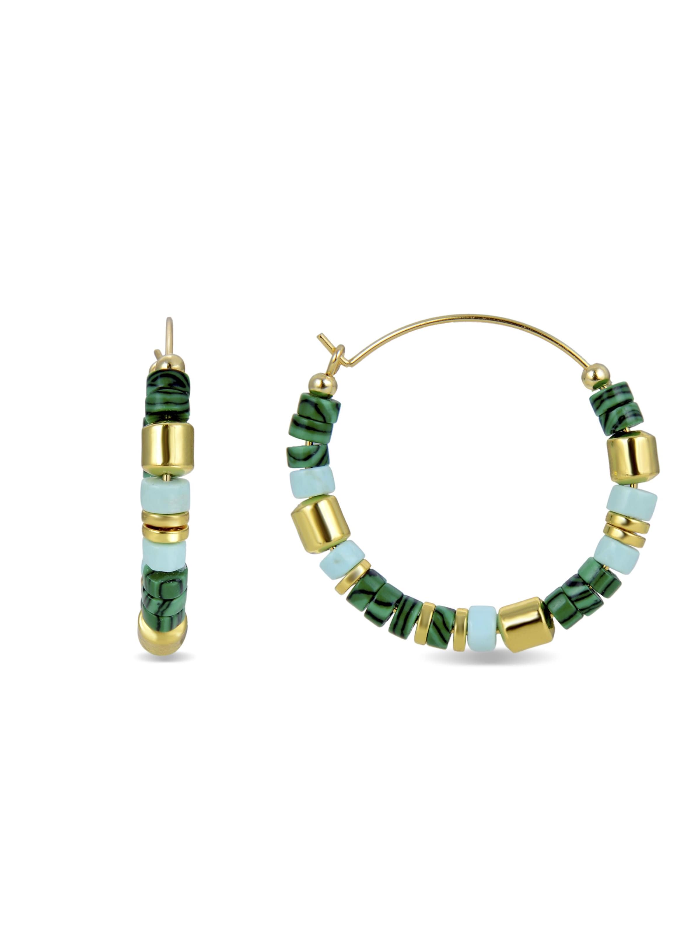 Luxenter Earrings 'Ihun' in Gold: front