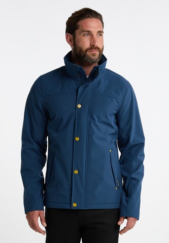 Veste fonctionnelle Schmuddelwedda en bleu : devant