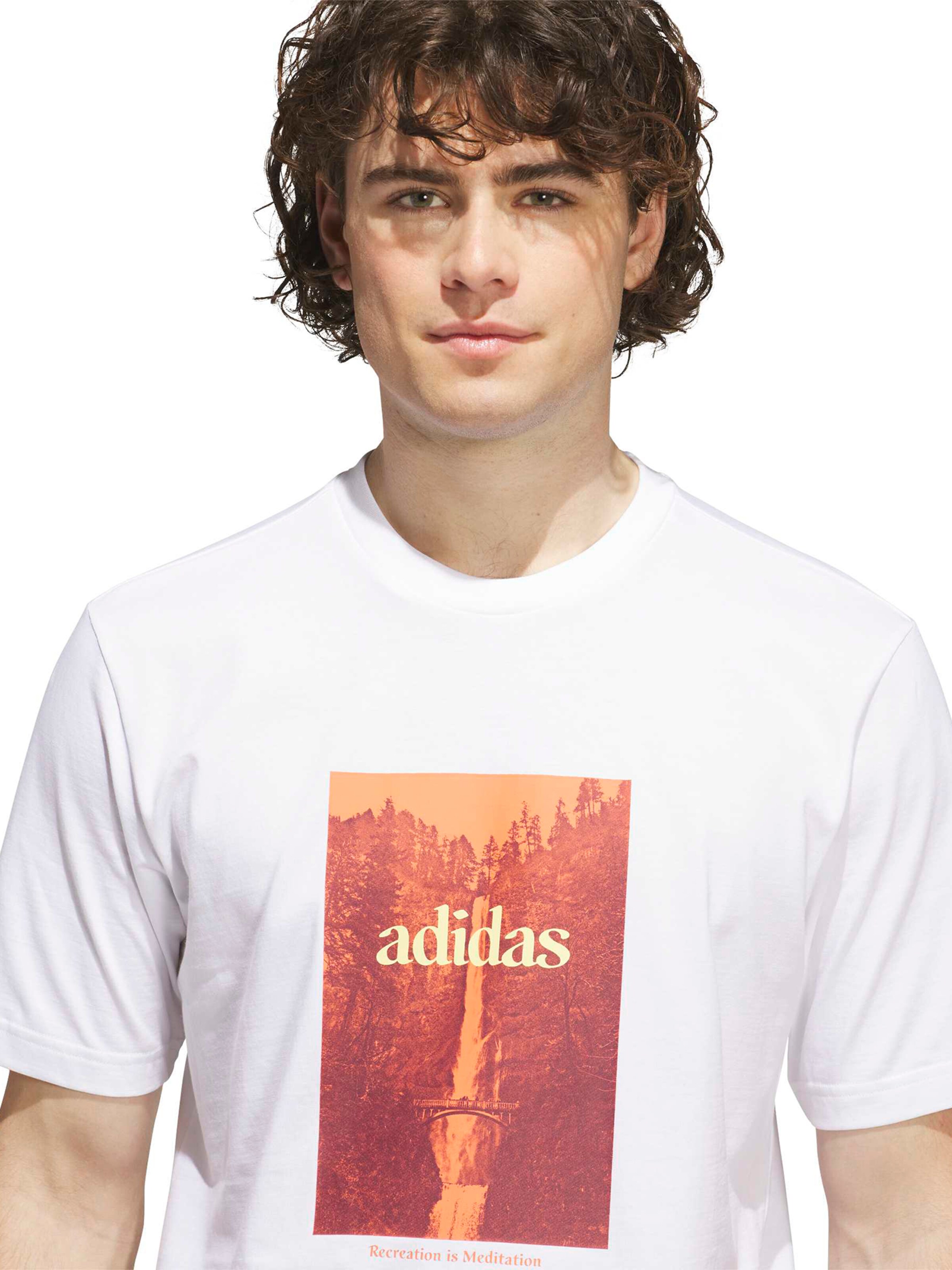 ADIDAS SPORTSWEAR - Camiseta funcional 'OUTSD FALLS' en blanco