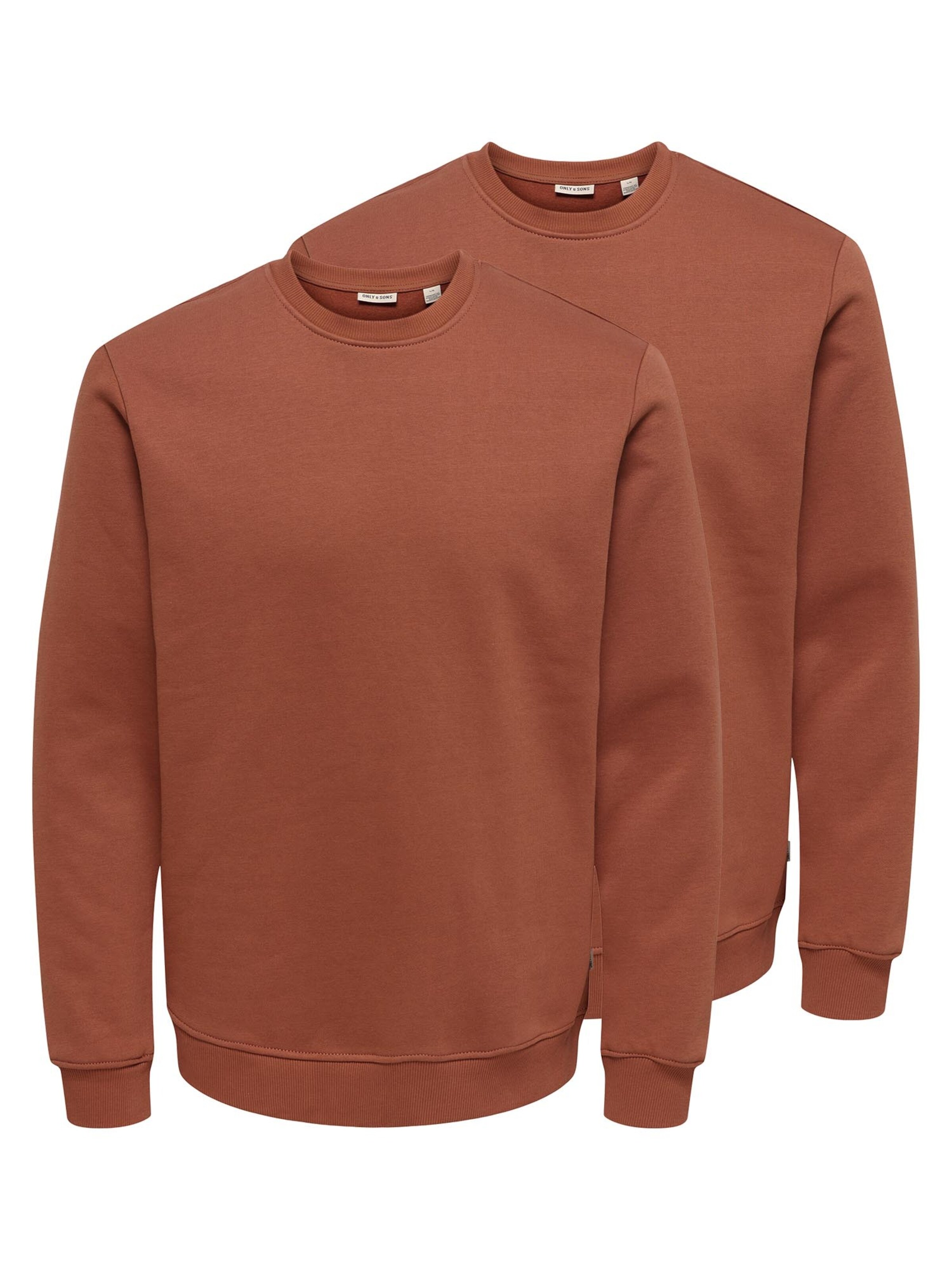 Only & Sons Sweatshirt 'Connor'‌‌‌‌ in hellbraun, Produktansicht