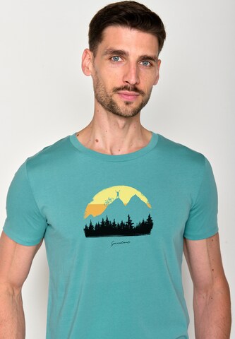 Maglietta 'Nature Forest Happy' di GREENBOMB in verde
