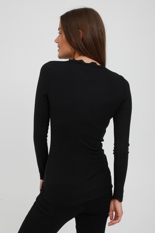 Fransa Langarmshirt in Schwarz