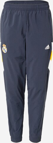 Tapered Pantaloni sport 'Real Madrid' de la ADIDAS SPORTSWEAR pe albastru: față