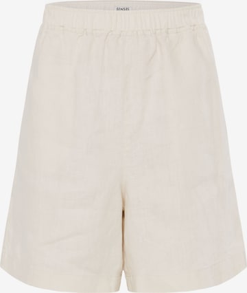 SENSES.THE LABEL Loose fit Pants in Beige: front