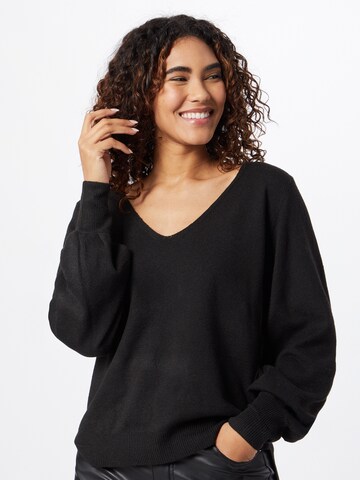 ICHI Sweater 'ALPA' in Black: front