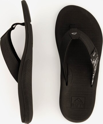REEF T-Bar Sandals 'Santa Ana' in Black