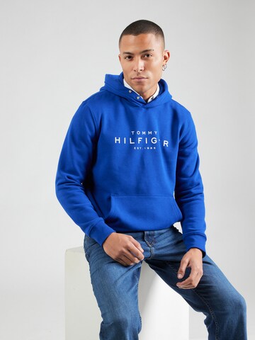 TOMMY HILFIGER Mikina – modrá: přední strana