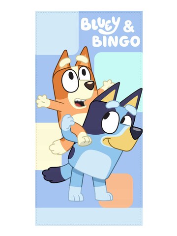 Bluey Towel 'Bluey & Bingo' in Mixed colors: front
