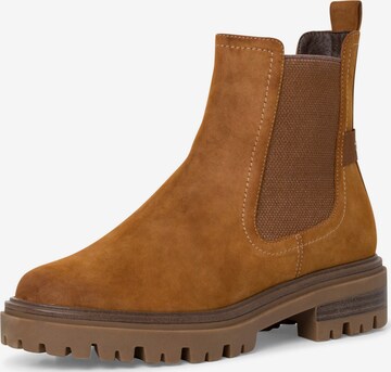 TAMARIS Chelsea Boots i brun: forside