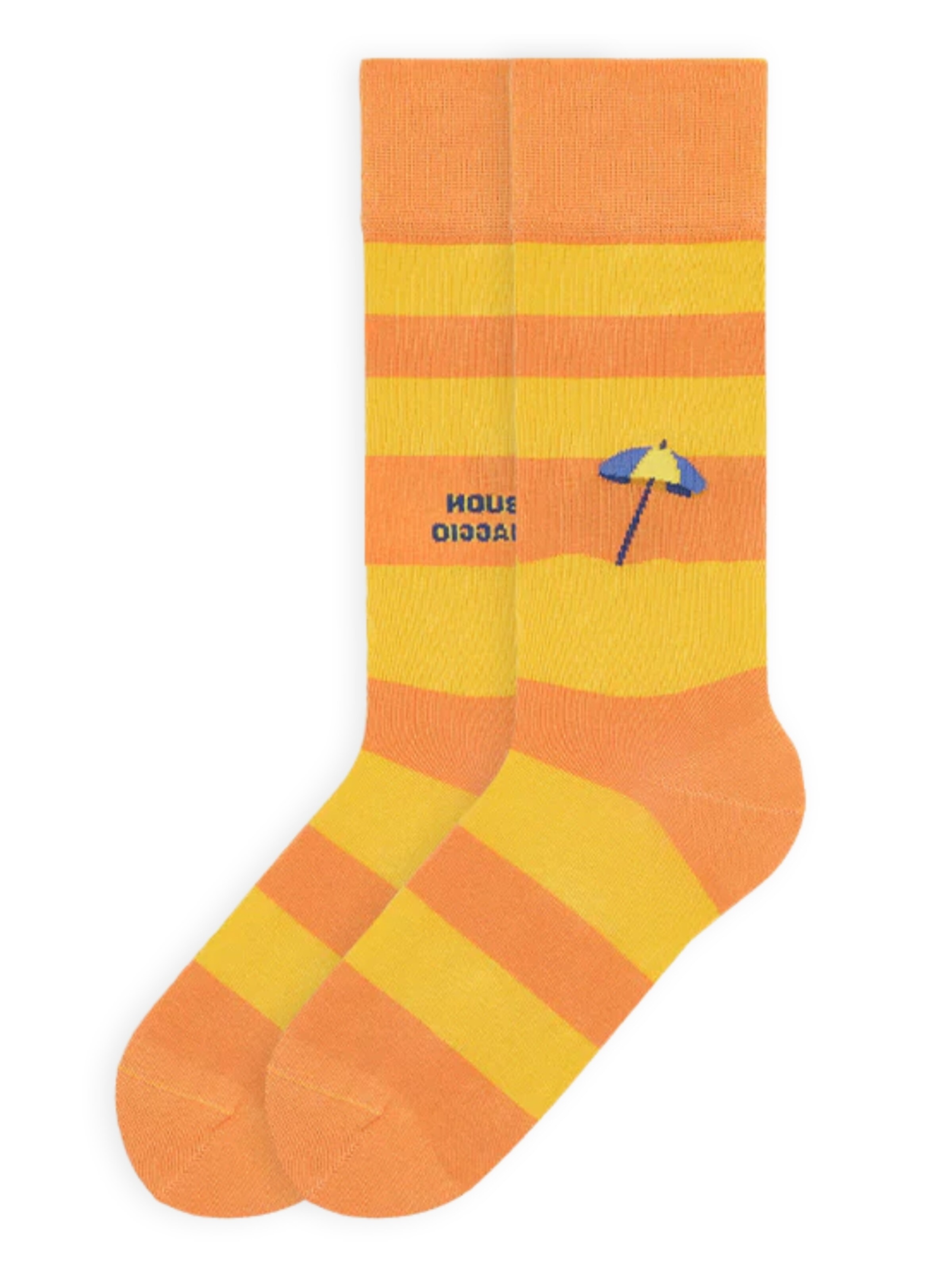 Von Jungfeld Socks 'Italy Icons' in Orange: front