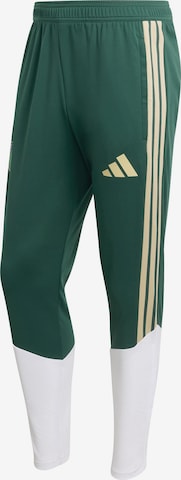ADIDAS PERFORMANCETapered Sportske hlače 'FIGC TR PNT' - zelena boja: prednji dio