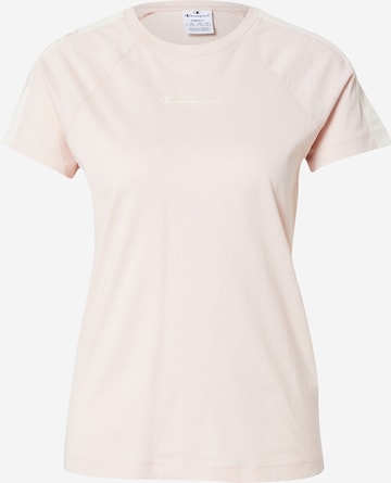 Champion Authentic Athletic Apparel T-Shirt in Pink: predná strana