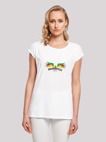 T-shirt 'Harry Potter Snitch Wings Pastels' F4NT4STIC en blanc : devant