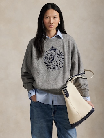 Sweat-shirt Polo Ralph Lauren en gris : devant