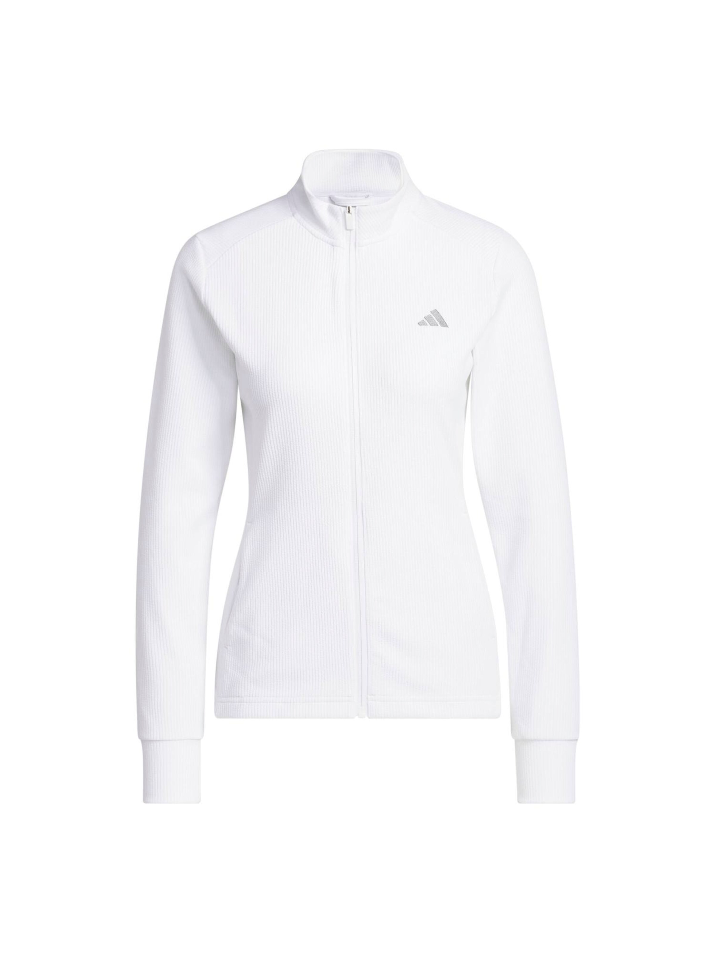 ADIDAS GOLF Sportsweatjacke in Weiß: Vorderseite
