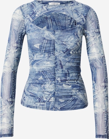 GUESS Shirt 'BRIENNA' in Blue: front
