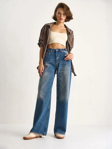 Bianco Lucci Loosefit Jeans in Blauw