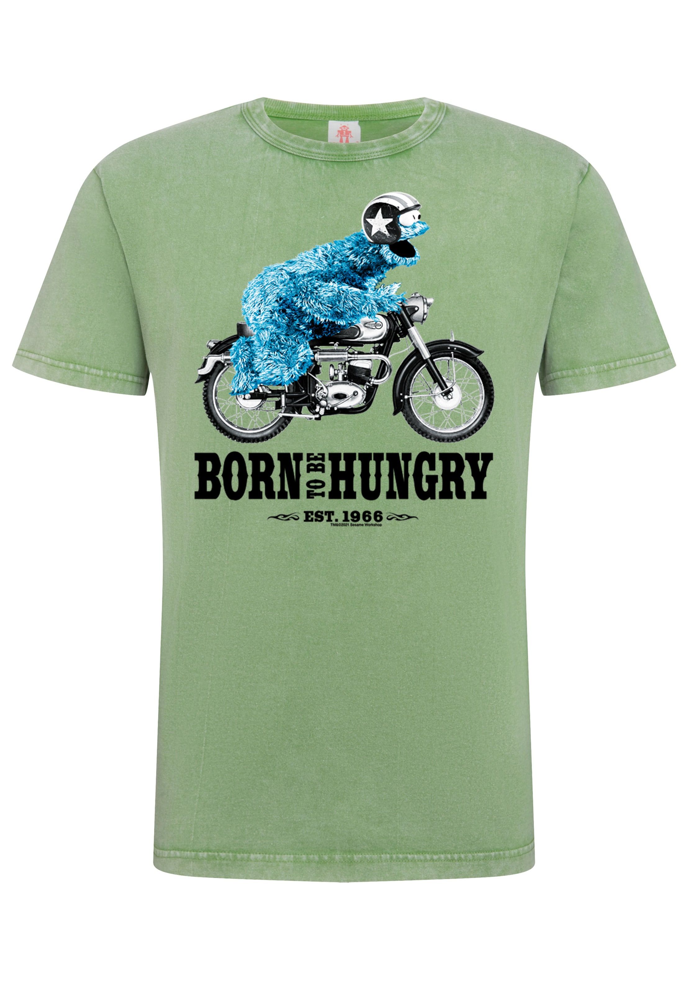 LOGOSHIRT Shirt in Groen: voorkant