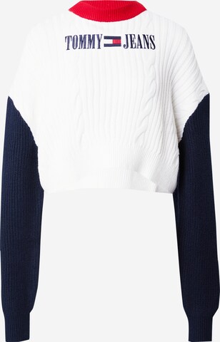 Tommy Jeans Pullover in Weiß: predná strana