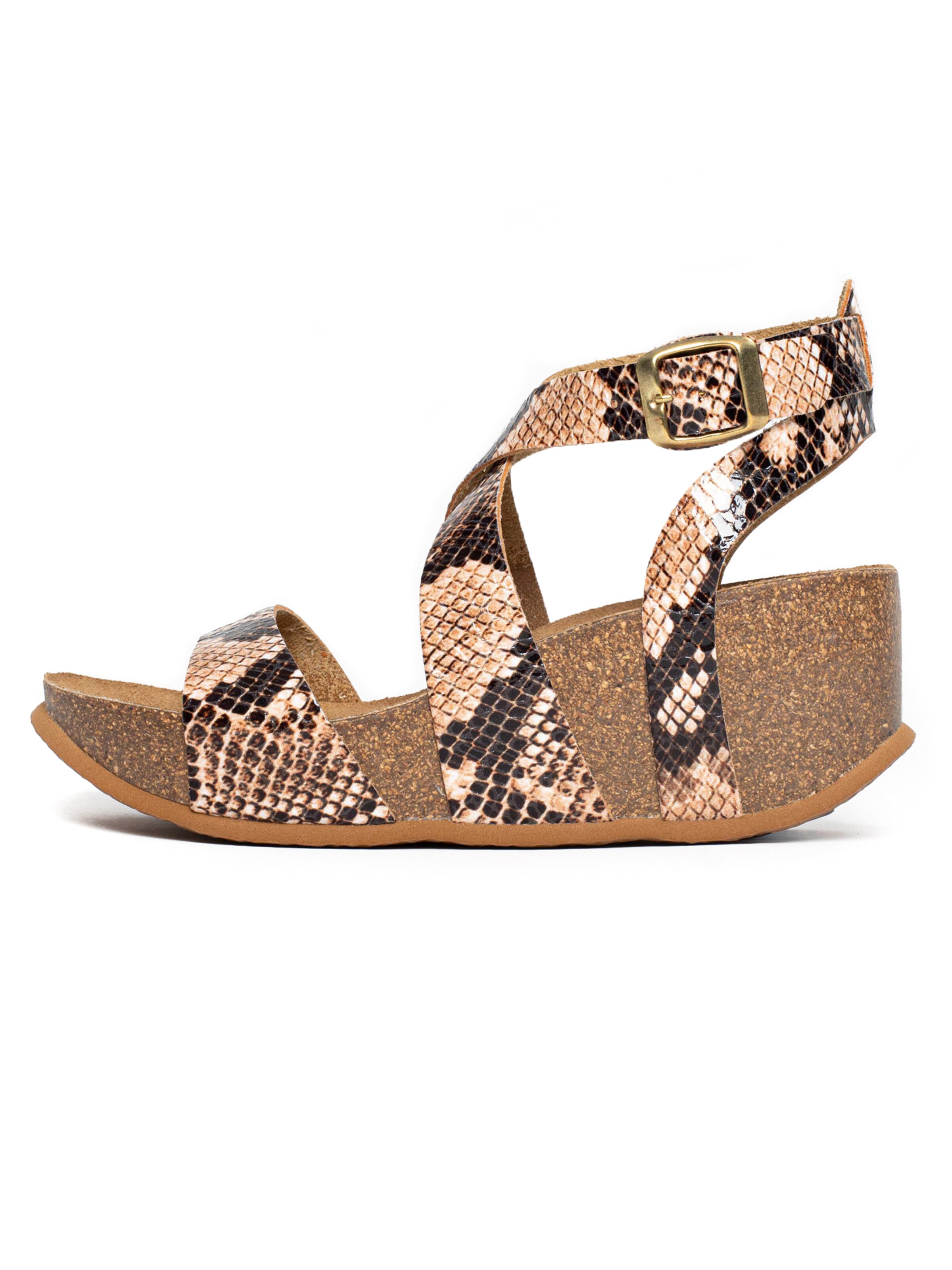 Sandalo 'Pampelune' di Bayton in beige: frontale