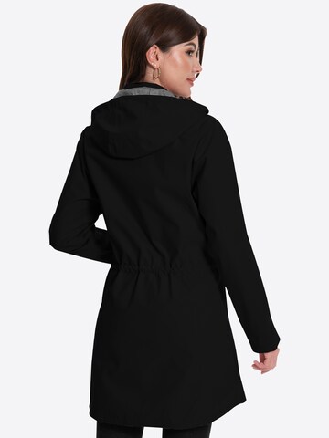 ATLASLAVA Outdoormantel 'ATLASLAVA Damen Regenjacke Lang'‌‌‌‌ in Schwarz