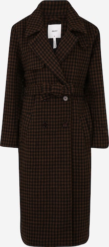 OBJECT Tall Between-Seasons Coat in Brown: front