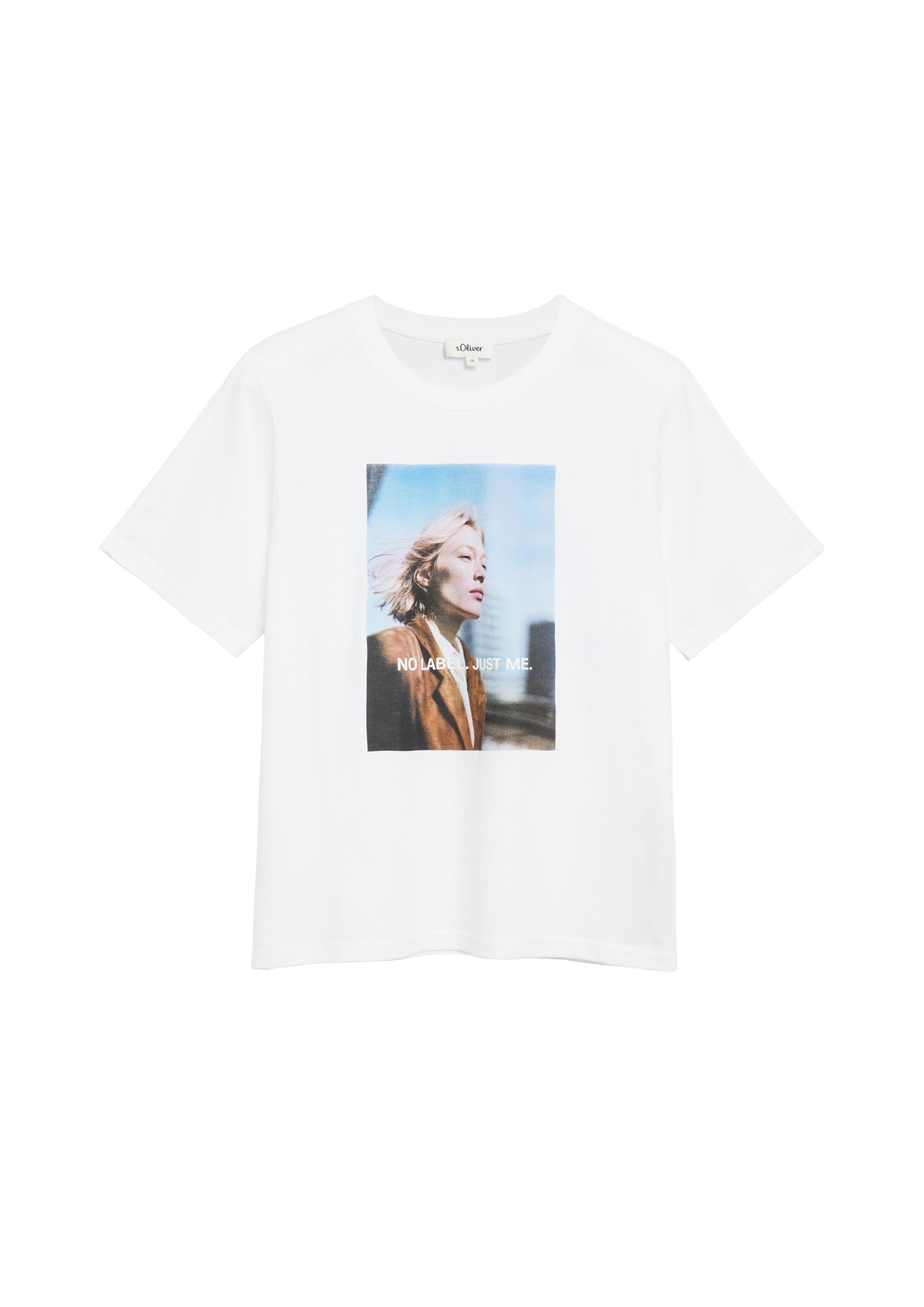 T-shirt s.Oliver en blanc : devant