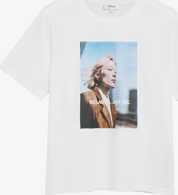 T-shirt s.Oliver en blanc : devant
