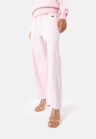 Wide leg Pantaloni 'Isabella' di Elias Rumelis in rosa: frontale