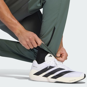 ADIDAS PERFORMANCE Tapered Sportbroek 'D4T' in Groen