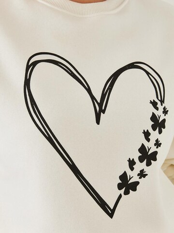 Sweat-shirt Bianco Lucci en beige