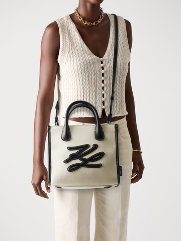 Borsa a mano di Karl Lagerfeld in bianco