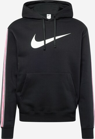 Nike Sportswear Sweatshirt 'Repeat' in Zwart: voorkant