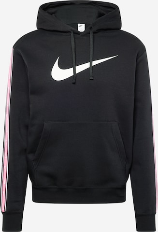 Nike Sportswear Sweatshirt 'Repeat' in Schwarz: predná strana