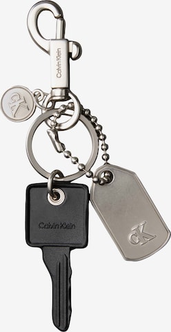 sidabrinė Calvin Klein Raktų laikiklis 'DOG TAG': priekis
