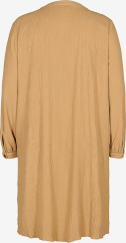 Zizzi Shirt Dress in Brown