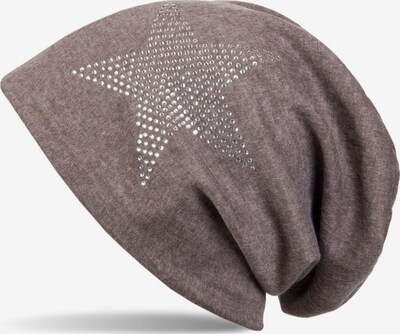 styleBREAKER Mütze 'Warme Beanie Mütze mit Strass Stern' in 54-64 in mokka, Produktansicht