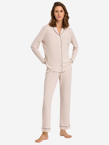 Hanro Pyjama 'Natural Comfort' in Weiß