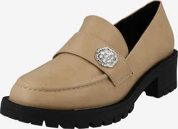 Slipper 'CLAIRE' di Bianco in beige: frontale