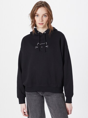 Mavi Sweatshirt in Zwart: voorkant