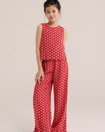 Ensemble WE Fashion en rouge : devant