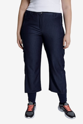 Ulla Popken Regular Broek in Blauw: voorkant