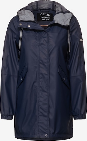 CECIL Between-Seasons Coat in Blue: front