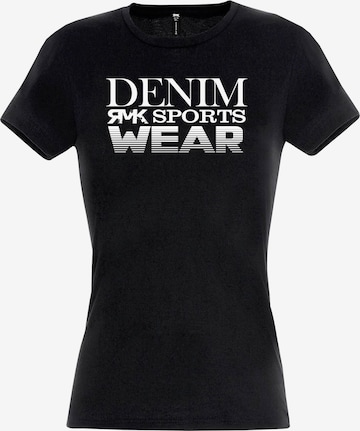 RMK Shirt 'Sportswear' in Schwarz: Vorderseite