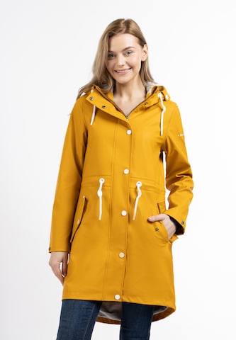 DreiMaster Maritim Toiminnallinen pitkä takki värissä keltainen: edessä