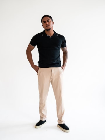 INSPR Shirt 'Valero Polo' in Zwart
