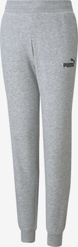 PUMA Tapered Workout Pants in Grey: front