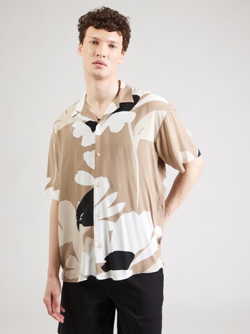 JACK & JONES Comfort fit Srajca 'JJJEFF' | zelena barva: sprednja stran