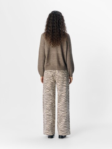 Wide leg Jeans di OBJECT in beige