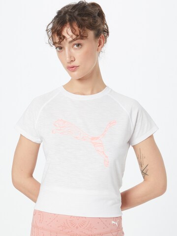 PUMA Performance Shirt 'Run Favorite' in White: front